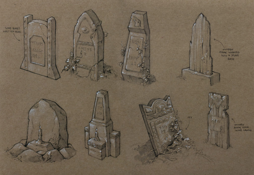 Gimle tombstones